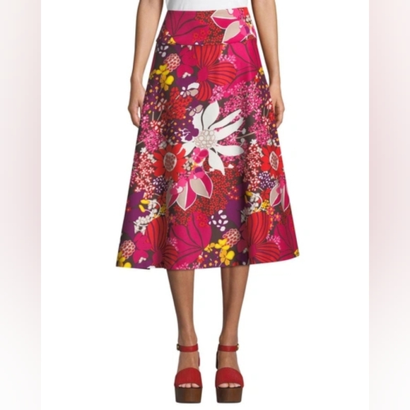 🥳HPx2🥳 NWT, Trina Turk Sparkling 2 Skirt in Flor de Jalisco Faille - Picture 10 of 16